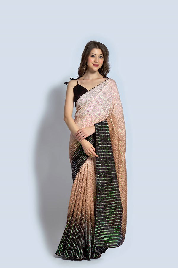Padding 01 Fancy Stylish Party Wear Vichitra Silk Saree Collection